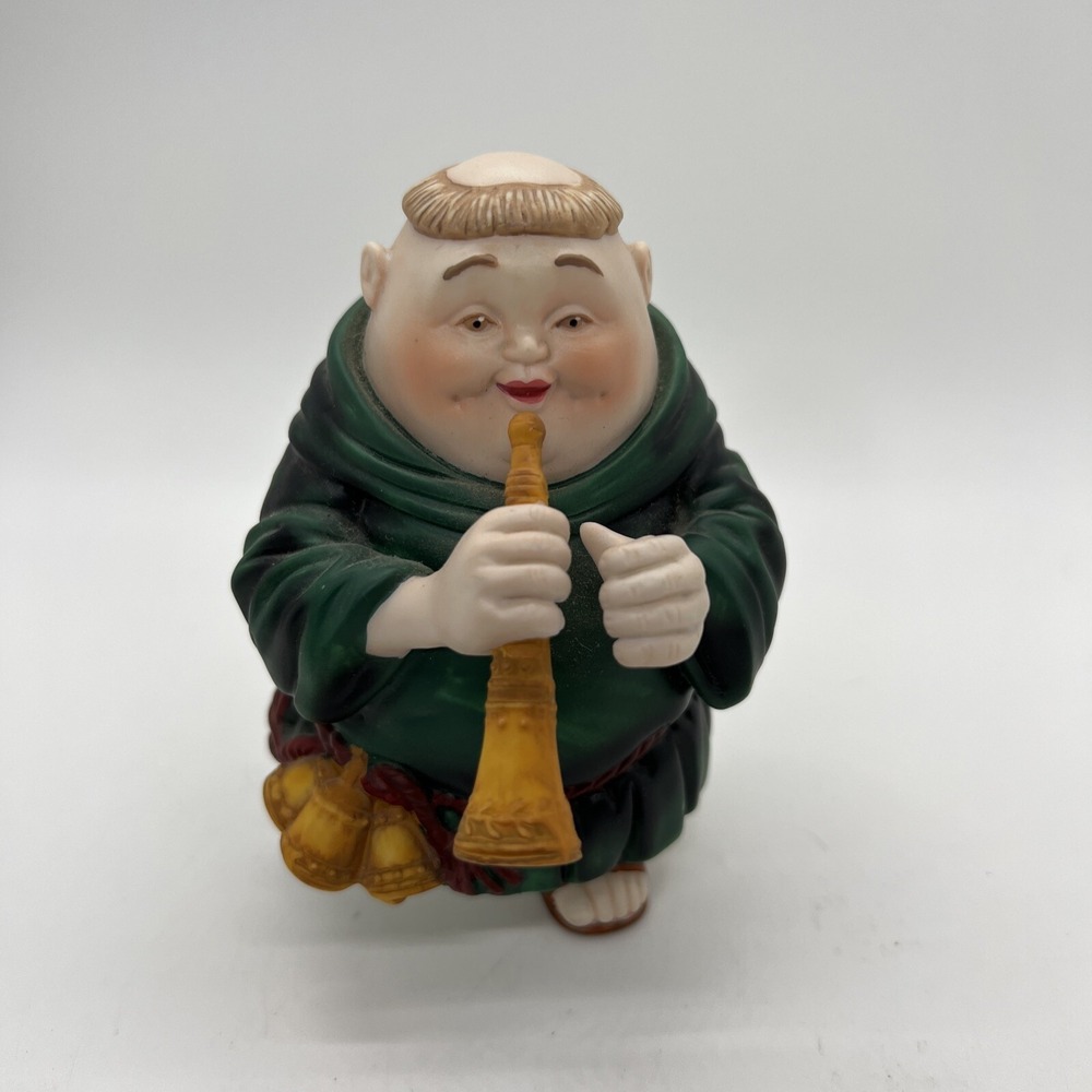 Vtg Dept 56 MERRY MAKERS Horatio the Horn Blower Christmas Figurine Holiday Deco